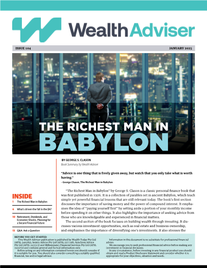 Wealth Adviser newsletter - Issue 104