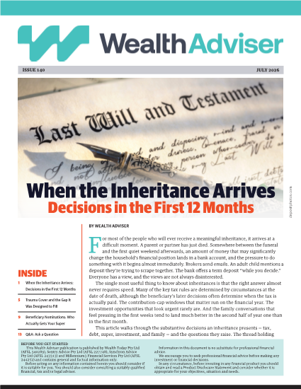 Wealth Adviser newsletter - Issue 140