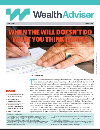 Wealth Adviser newsletter - Issue 136